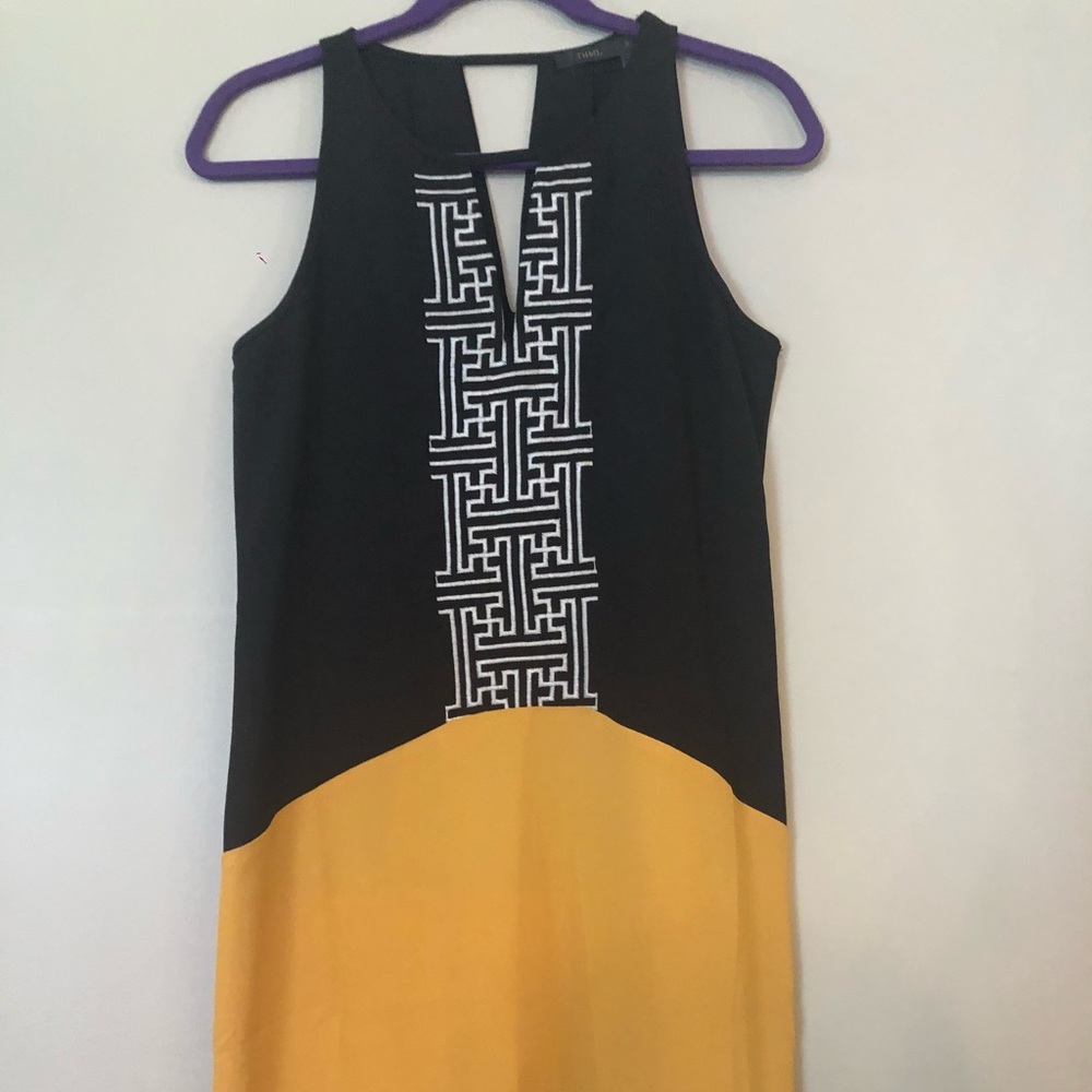 Gold and Black Dress